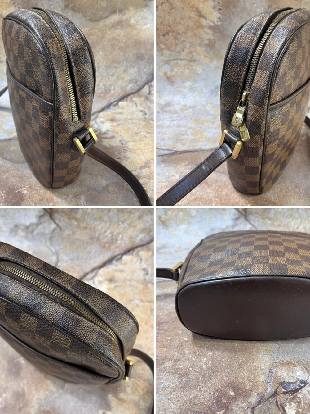 Louis Vuitton Ipanema PM Shoulder Bag Damier Ebene Crossbody - Picture 3 of 11